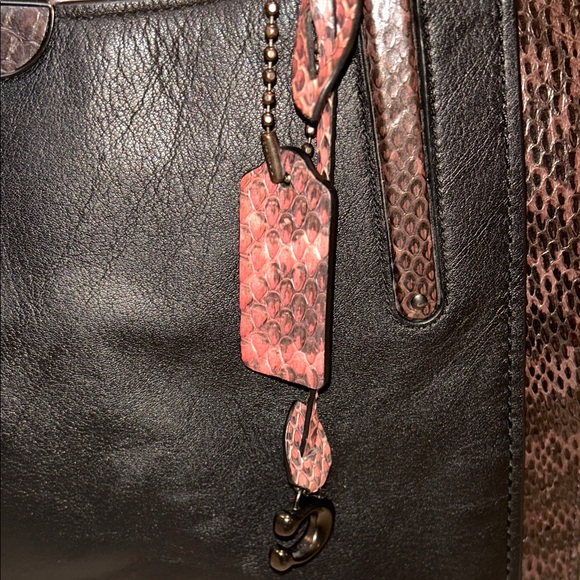 Coach Dreamer 36 Satchel is Color block with Snakeskin - Picture 5 of 17